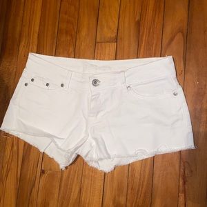 Refuge White Jean Shorts